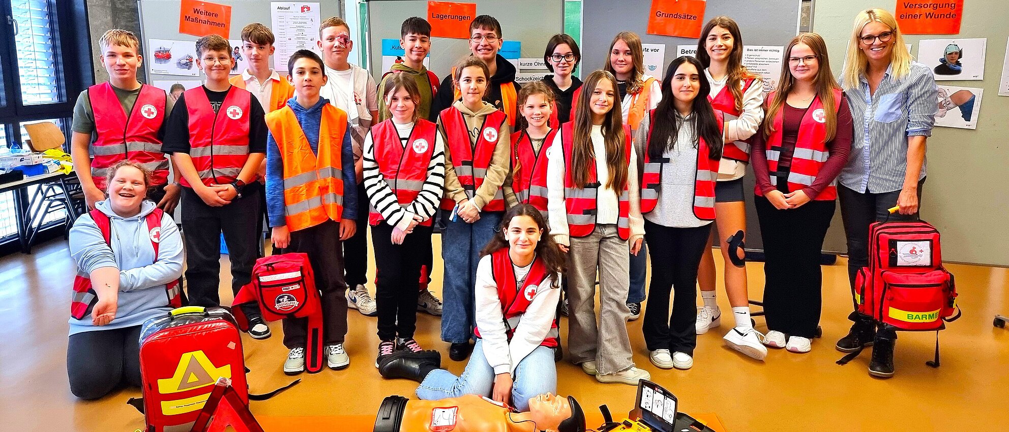 Gruppenfoto Schulsanitäter AG