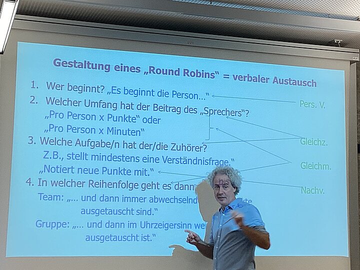 Präsentation über Beamer